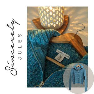 REVOLVE Sincerely Jules Cropped 1/4 Zip Sweater